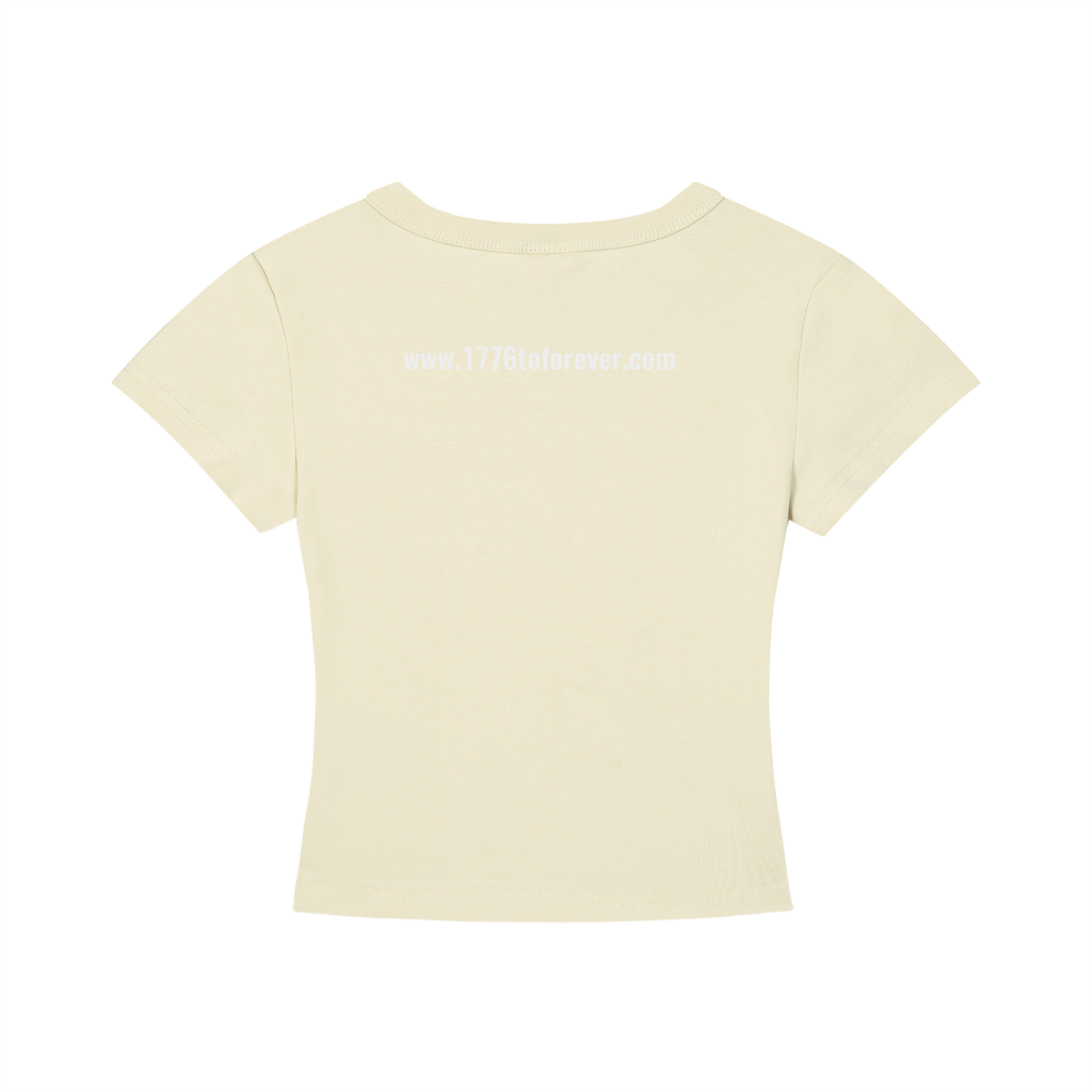 Faded Patriot Women's Cropped Tee