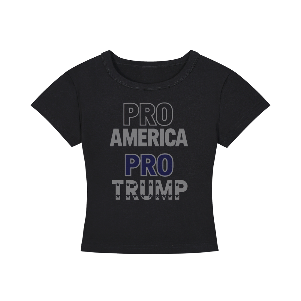 Faded Patriot Women's Cropped Tee