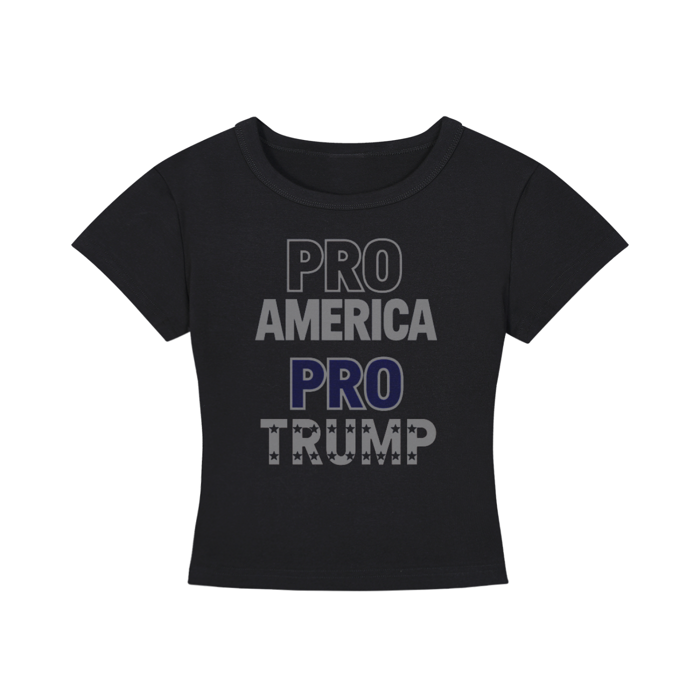 Faded Patriot Women's Cropped Tee
